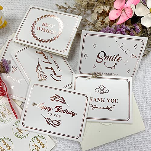 LSEEKA Lot de 6 Cartes d'anniversaire avec 6 Motifs - Carte de Bénédiction Mignonne Avec Enveloppes Pour Toutes Cover