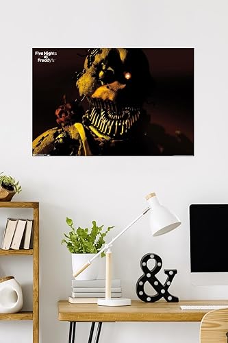 Trends International Five Nights at Freddy's - Póster de pared Nightmare Chica, 22.375 x 34 pulgadas, versión premium sin marco
