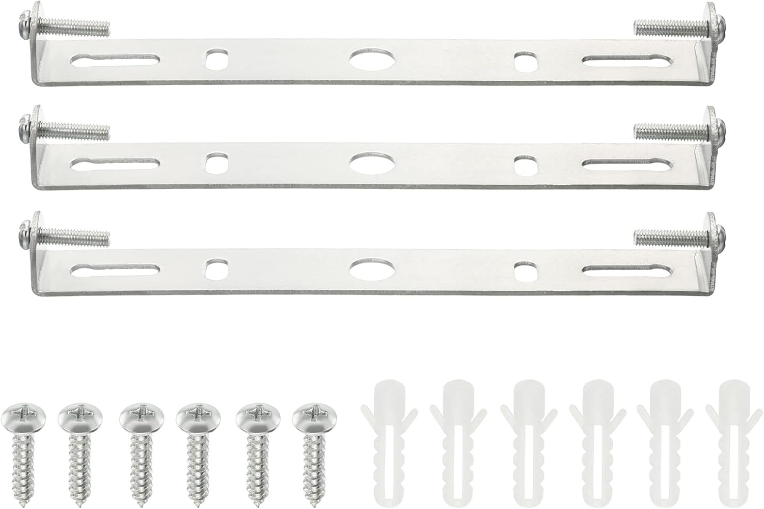 MECCANIXITY Ceiling Light Plate, 150x19x15mm Lighting Fixture Mounting Bracket for Home Office Chandelier, 3 Set