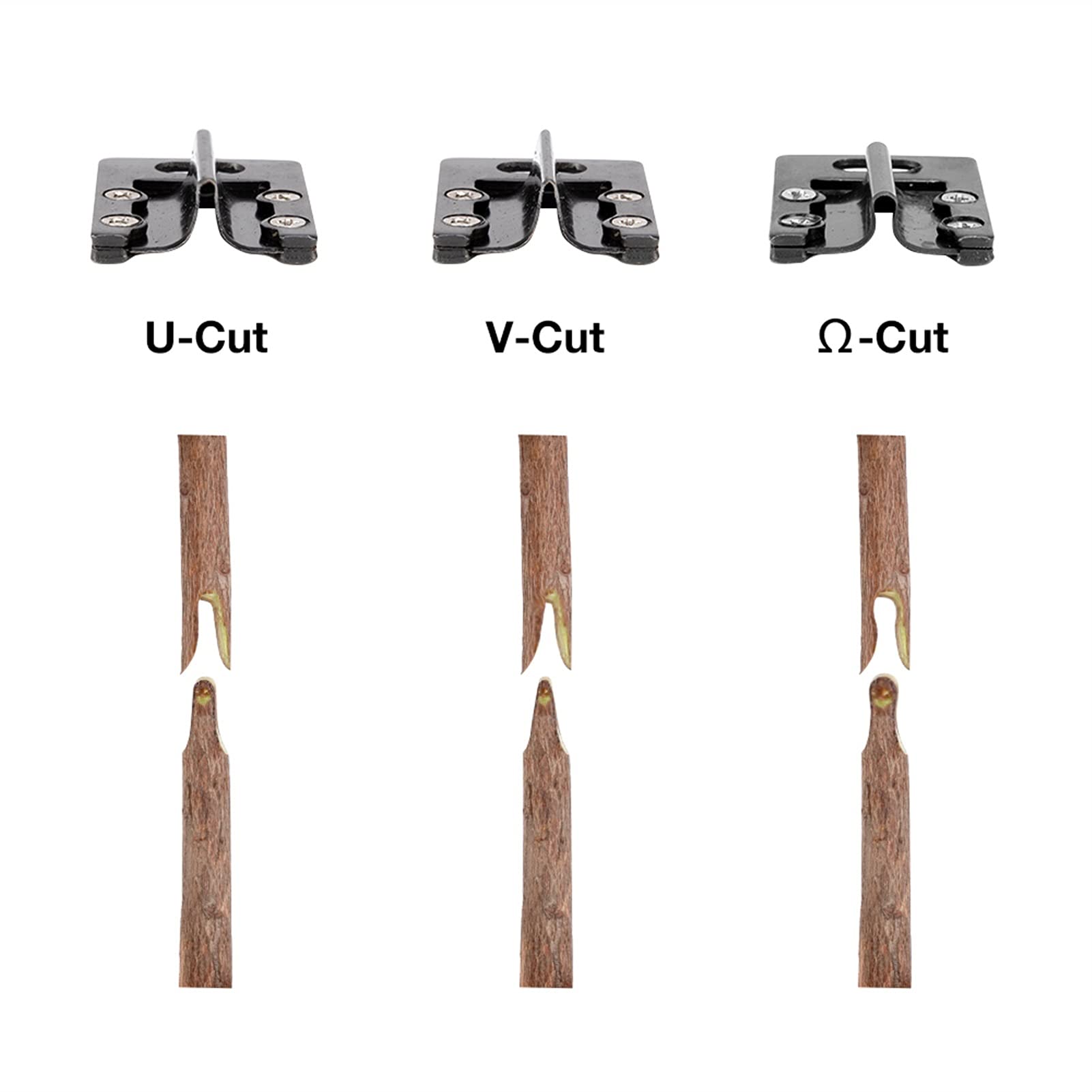 2/3 cm Transplantatfolie Gartenpfropfungswerkzeug Pruner Kit Pflanzenzweig Zweig Rebe Obstbaum Schneideschere landwirtschaftliches Werkzeug