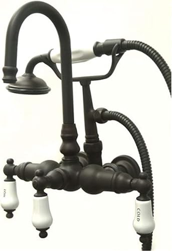 Miniatura 7 de Kingston Brass CC9T2 - Grifo de bañera vintage con patas de garra, centro de 7 pulgadas, latón pulido