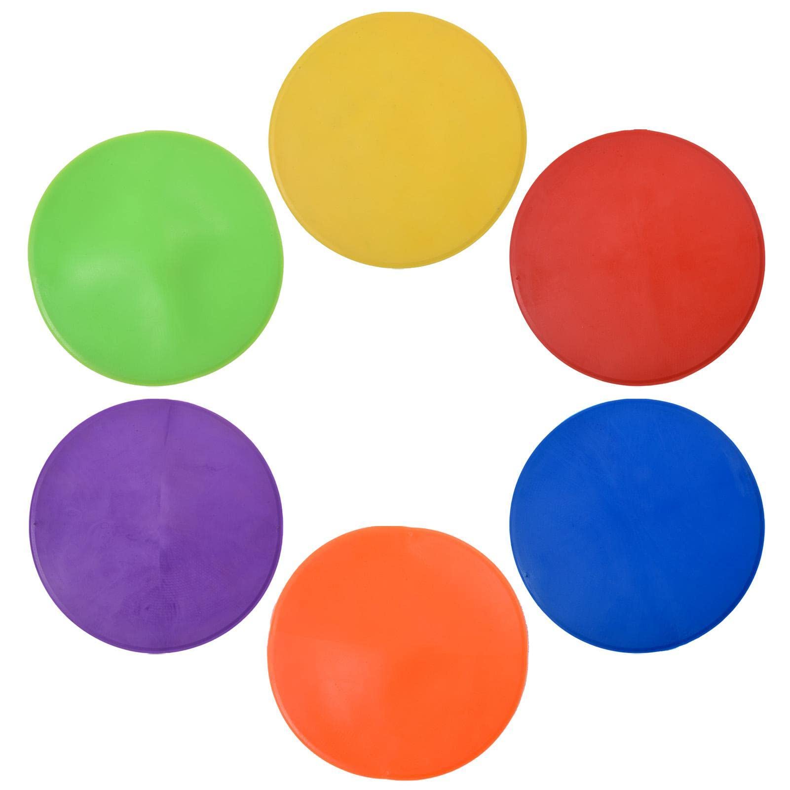 Bexdug Spot Markers For Sports | Colorful Spot Markers - Flat Cones Non-Slip Sports Dots Floor Spots Agility Markers For Kids Soccer Football Basketball Speed Agility Training, Classroom Activities