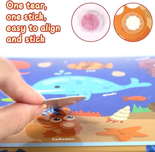 Miniatura 4 de Libro silencioso para niños pequeños, MagicFox 2023, nuevo libro silencioso de fieltro interactivo Montessori para niños pequeños de 3 a 6 años, 10