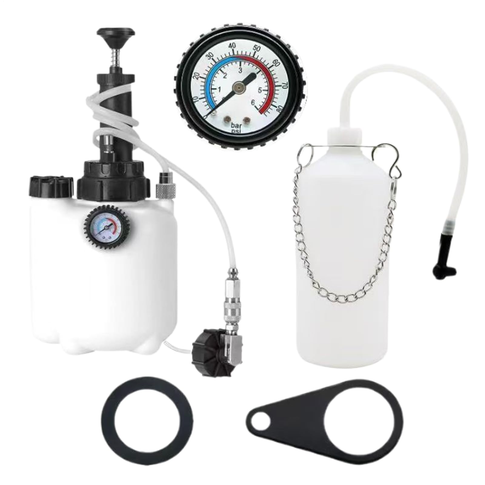 Générique Kit Spurgo Freni | Bottiglia di Spurgo Freno A Pressione E | Cambio Olio 3 litri | Strumento di Sostituzione Motore Monopersonale per Meccanici Amatoriali E Appassionati