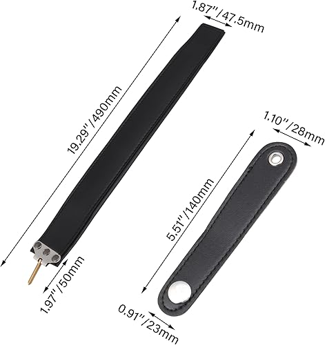 Miniatura 4 de BQLZR Arnés de hombro correas de muñeca para 4860 Bass acordeón cuero negro paquete de 3, Negro -