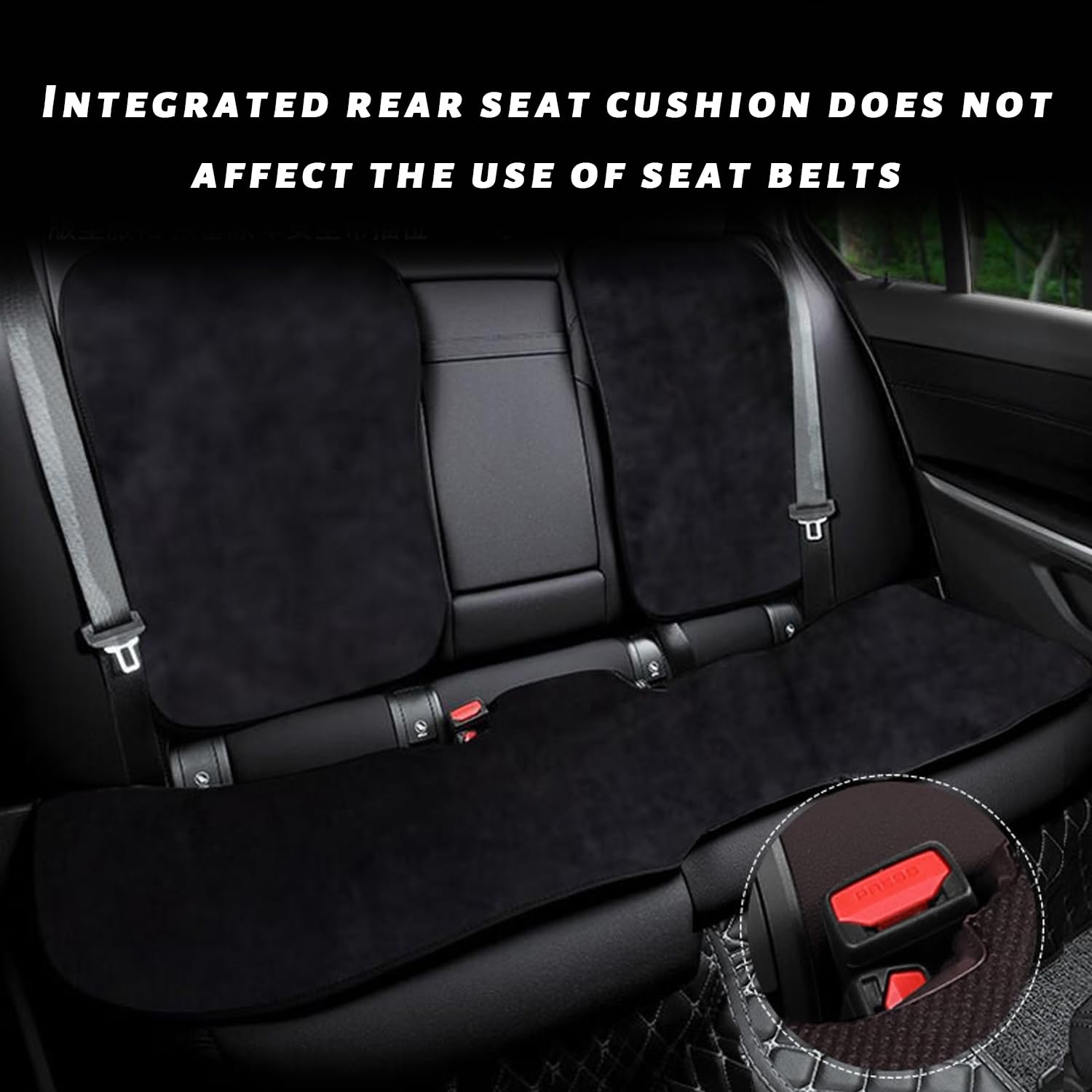 Cubierta de Asiento de Automóvil para Tesla Model 3 2017-2025 2026 Balta Suave y sin Deslizamiento-Flanela de Accesorios Interiores para Conducir, 7pcs, 7pcs