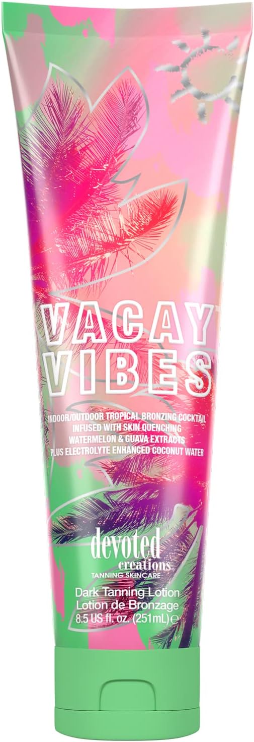 Devoted Creations Vacay Vibes Indoor/Outdoor Tropical Bronzing Cocktail Tanning Lotion (251ml)