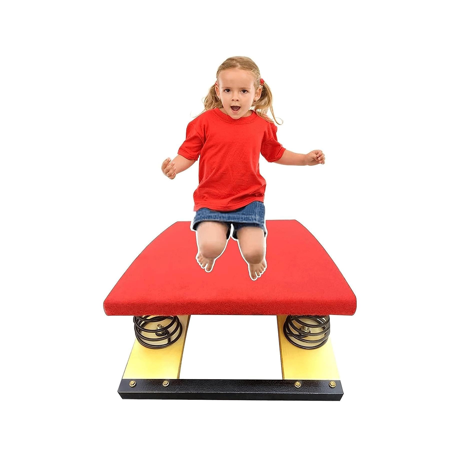 trampolina gimnastyczna, Odskocznia o ciężkim sklepieniu, trampolina gimnastyczna z twardego drewna, duża nośność dla początkujących gimnastyczek w szkole domowej(A)