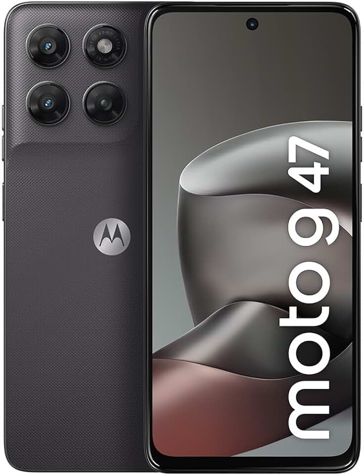 Smartphones Motorola Moto G47 5G - 128GB 12GB (4GB RAM + 8GB RAM Boost), Camera 50 MP Sony LYTIA 600, Tela FHD+ de 120hz - Grafite