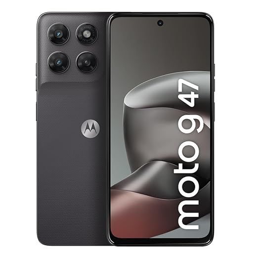 Smartphones Motorola Moto G47 5G - 128GB 12GB (4GB RAM + 8GB RAM Boost), Camera 50 MP Sony LYTIA 600, Tela FHD+ de 120hz - Grafite