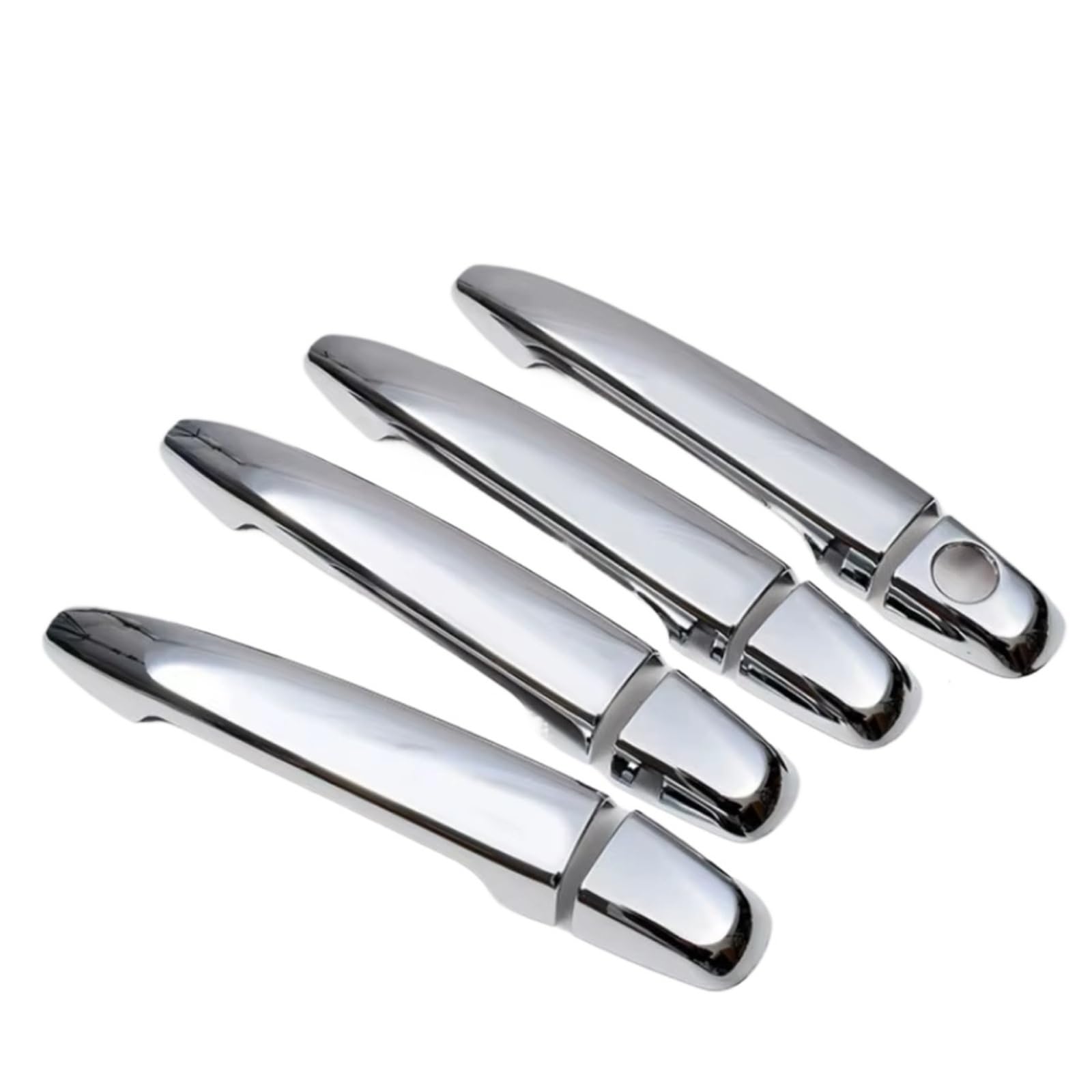 IUKMR for Lexus RX330 RX350 GX470 2004-2009 Chrome Carbon Fiber Door Handle Cover Trim Sticker Styling Accessories Car Outer Door Handle(Silver)