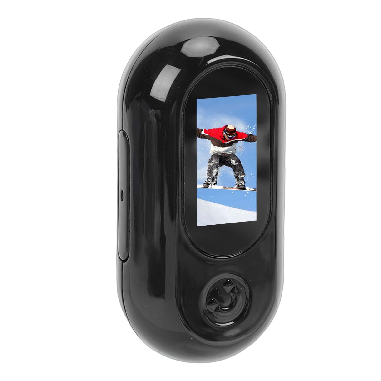 Videocamera da Pollice, Videocamera Indossabile con Registrazione Video HD 1080P con Cordino Magnetico, Scheda di Memoria da 128 GB per lo Sport e L'uso Quotidiano (Nera)