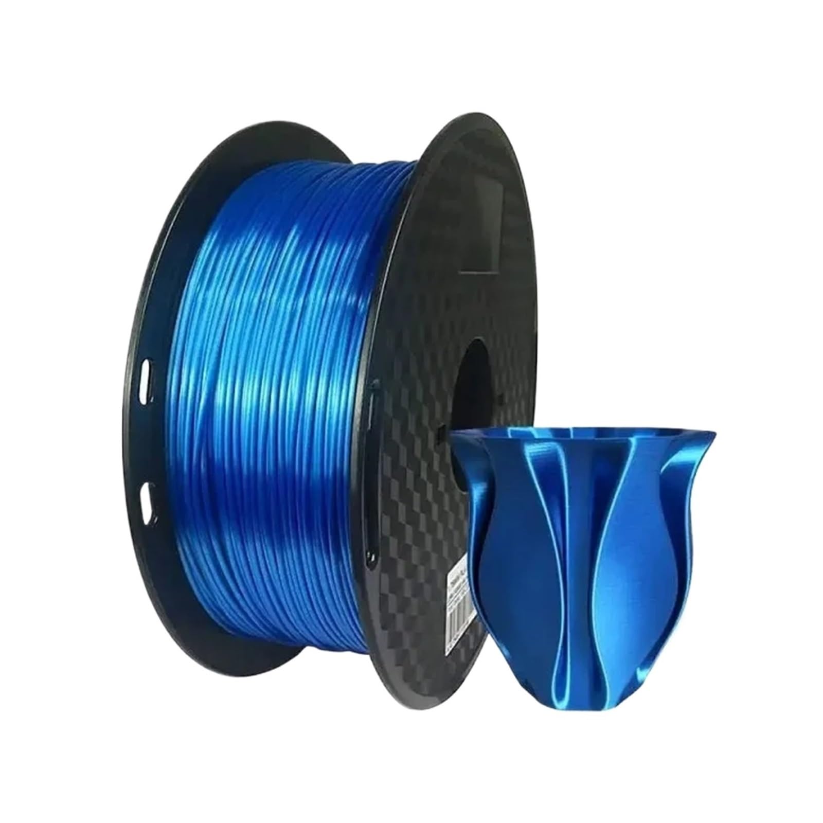 Filamento de impresora 3D PLA de 250 g, 1,75 mm, 1 kg, filamento de seda PLA, material de impresión 3D, filamento dorado, plateado y bronce.(Dark Blue-1000g)