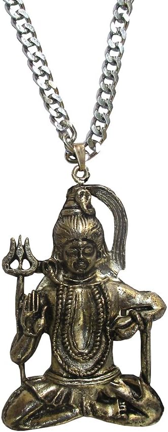 GALAXY KARMAA Silver Color Lord Shiva Pendant