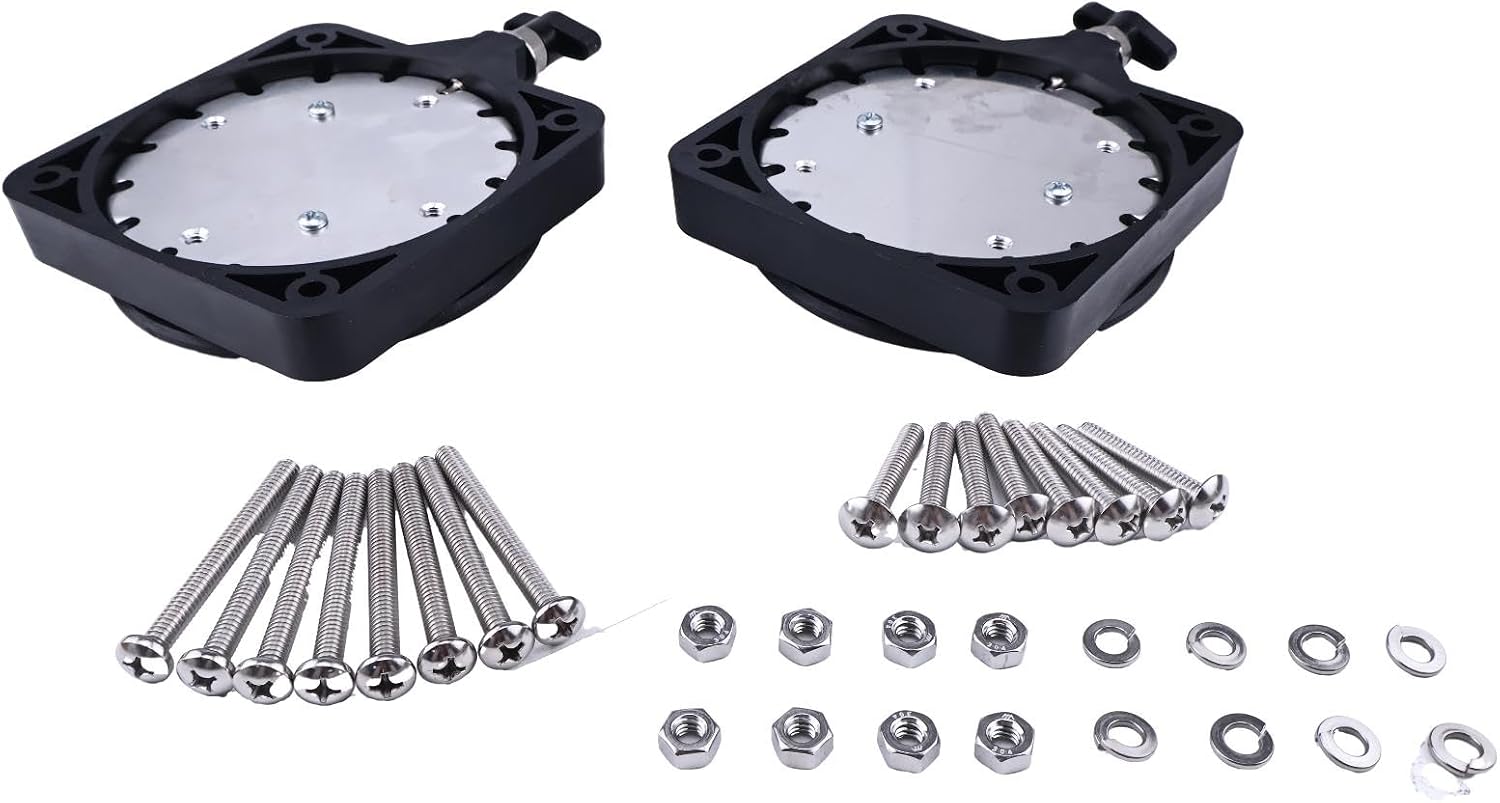 JZGRDN 2PCS Low-Profile Swivel Mounting Base 2207003 Compatible with Cannon Downrigger