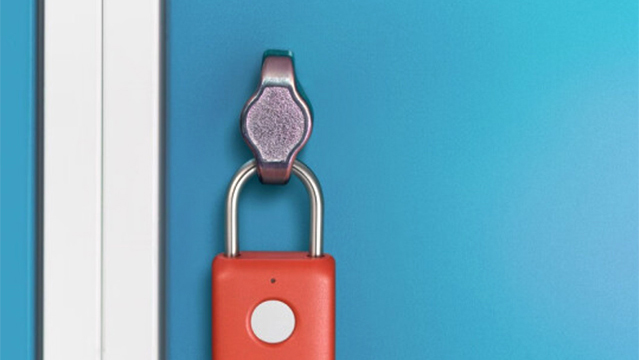 Lucchetto Impronte Digitali ELinkSmart - Bluetooth, Per Armadietti, Zaini, Valigie, Metallico Nero