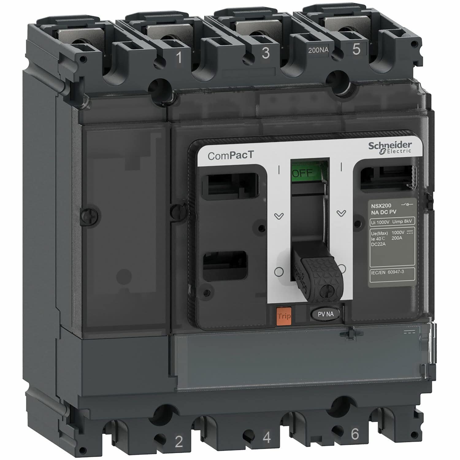 Interruttore automatico scatolato ComPacT NSX200 CC fotovoltaico - Interruttore automatico 200A