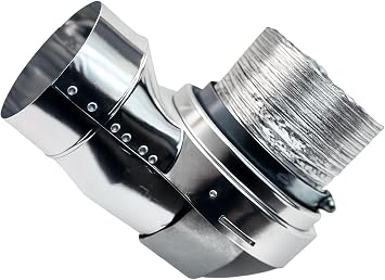 MagVent MV-90 Magnetic Dryer Vent Coupling (Silver)