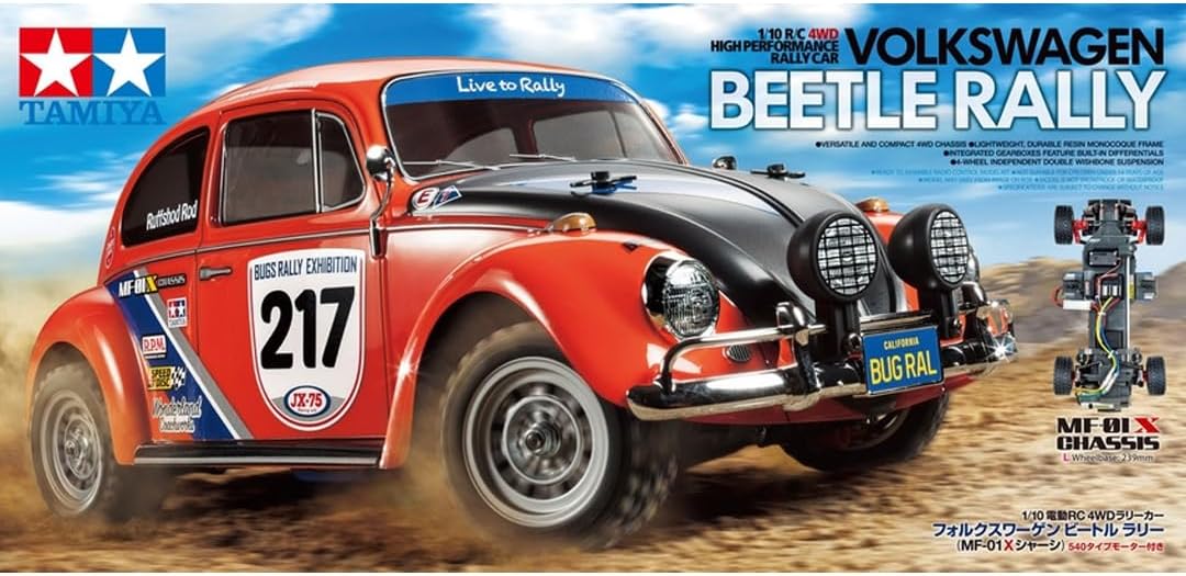 TAMIYA Volkswagen Beetle Rally MF-01X TAM58650A Cars Elec Kit 1/10 Off-Road