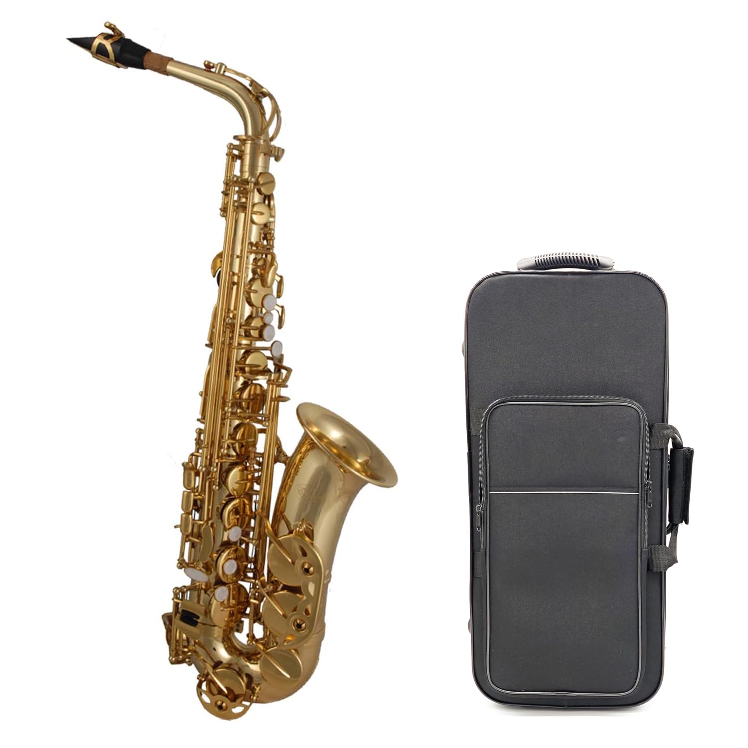 TAS-135 Sassofono Contralto in Mi♭ completo di custodia di alta qualità, bocchino Soundman D5, corso di sax “Alto Saxophone Basics” (set iniziale)