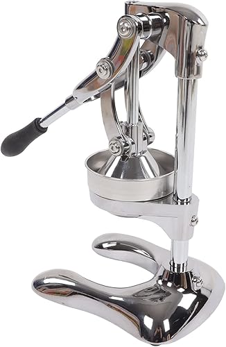 Miniatura 8 de Nutripress - Exprimidor manual de acero inoxidable, exprimidor grande de color naranja, exprimidor de prensa manual de acero inoxidable, diseño