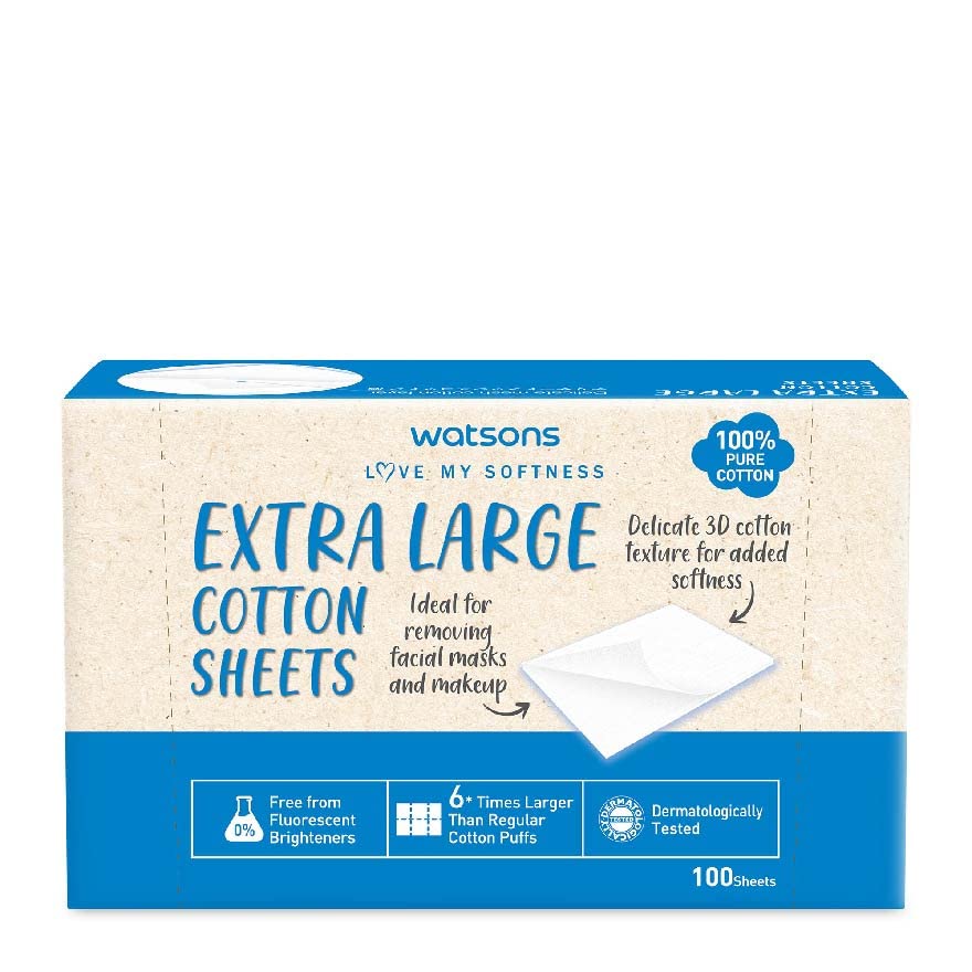 WATSONS Extra Large Cotton Sheets (100% Pure Cotton) 100s
