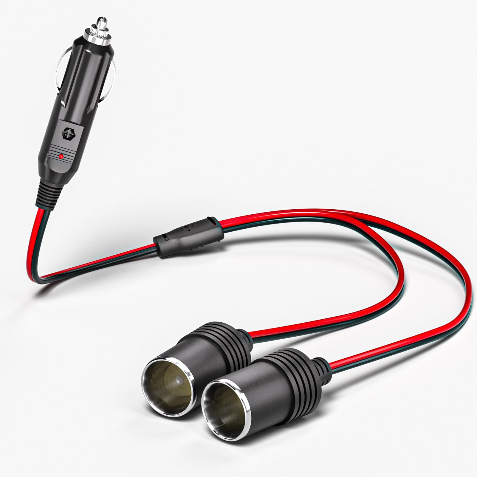 two way car cigarette lighter socket splitter Amazon.com: Goupchn Car Cigarette Lighter Splitter 1 to 2 12V Power Charger  Port Adapter Plug Socket 2-Way Splitter 11.8inch Cigarette Lighter Extension  Cord with 15A Fuse : Automotive