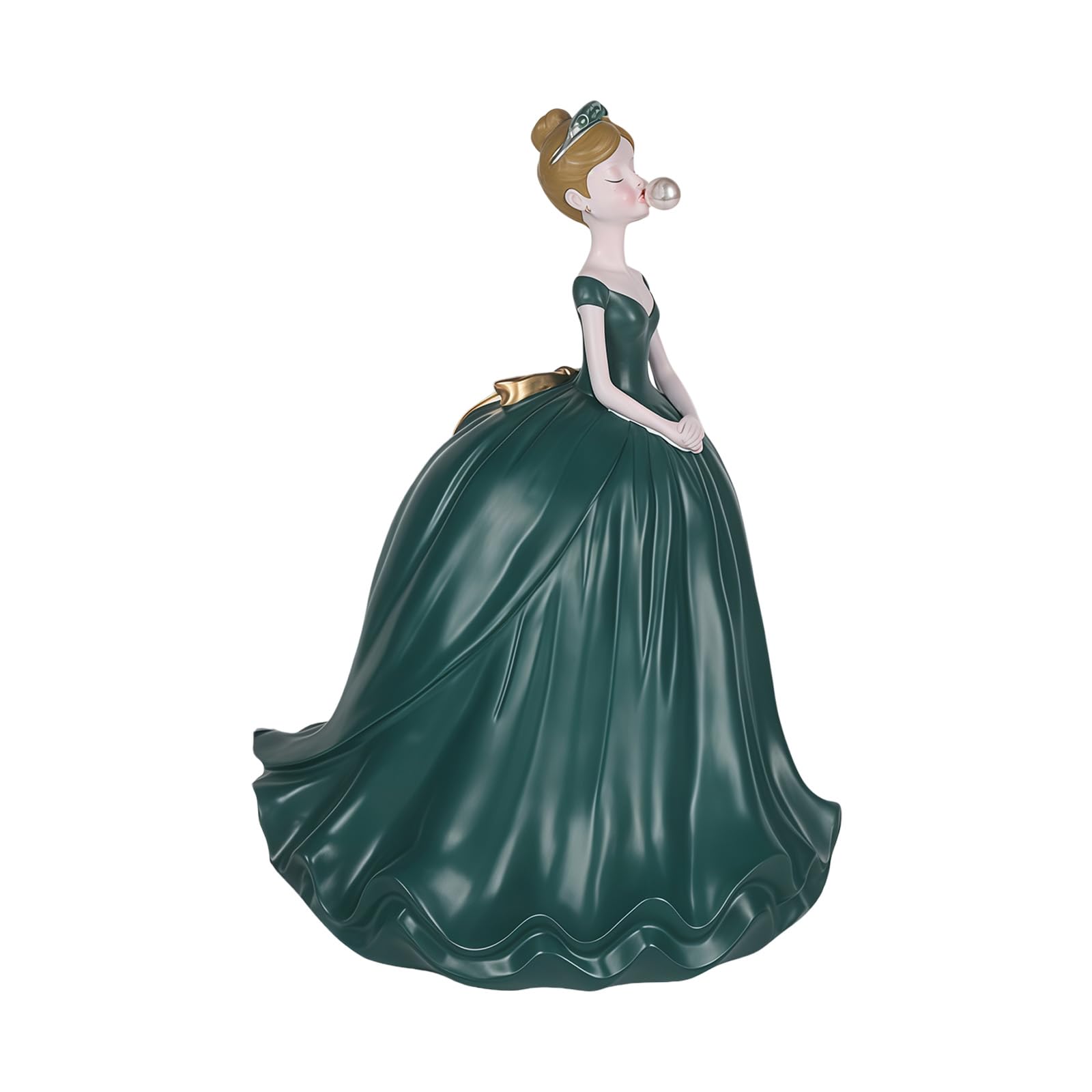 Nucelit Classical Home Decoration Resin Tissue Dispenser Shape Like Ball Gown Skirt Available in 6 Muted Tone Tissue Organizers Lavishness Home Decors Box
