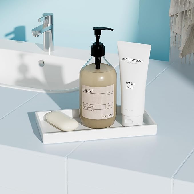 Bandeja Organizadora para Baño ABS 7.7" Blanca miniatura 5