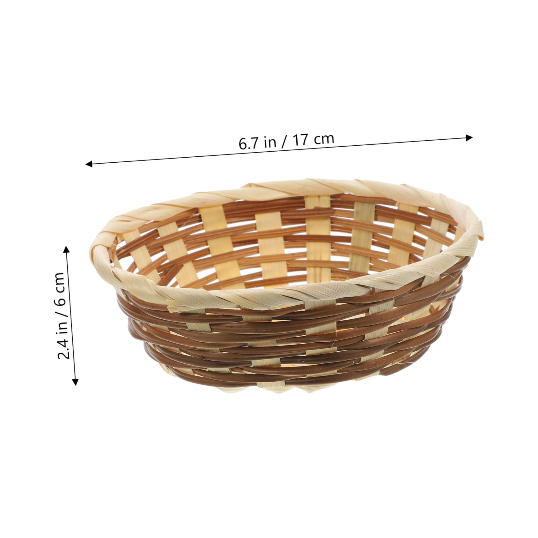 VINTORKY 3pcs Woven Basket Seagrass Basket Easter Candy Basket Fruit Kitchen Decor Wall Basket Baskets for Organizing Rattan Storage Basket Food Baskets Foraging Basket Small Basket