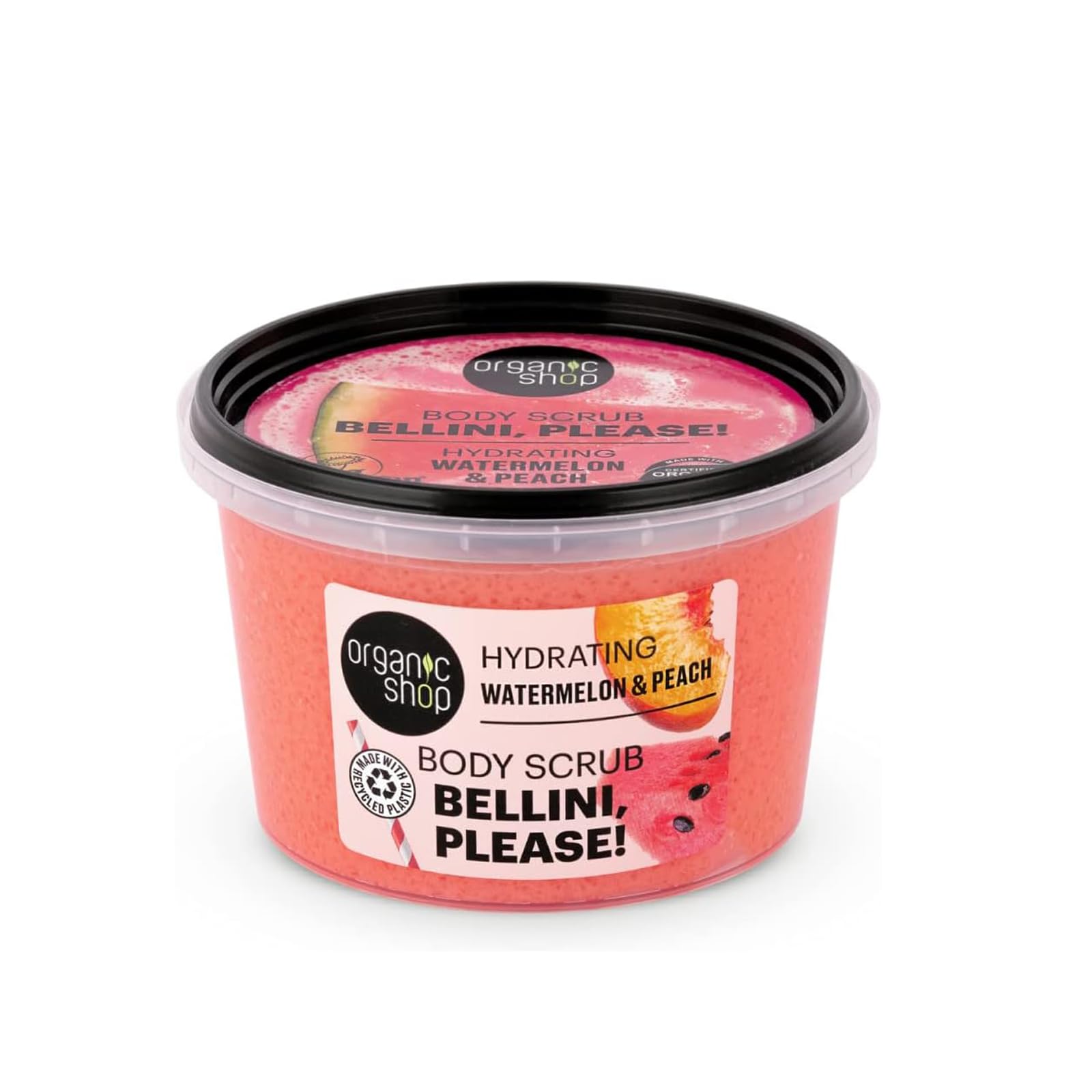 Organic Shop Hydrating Bellini, Please! Body Scrub Watermelon & Peach (250ml)