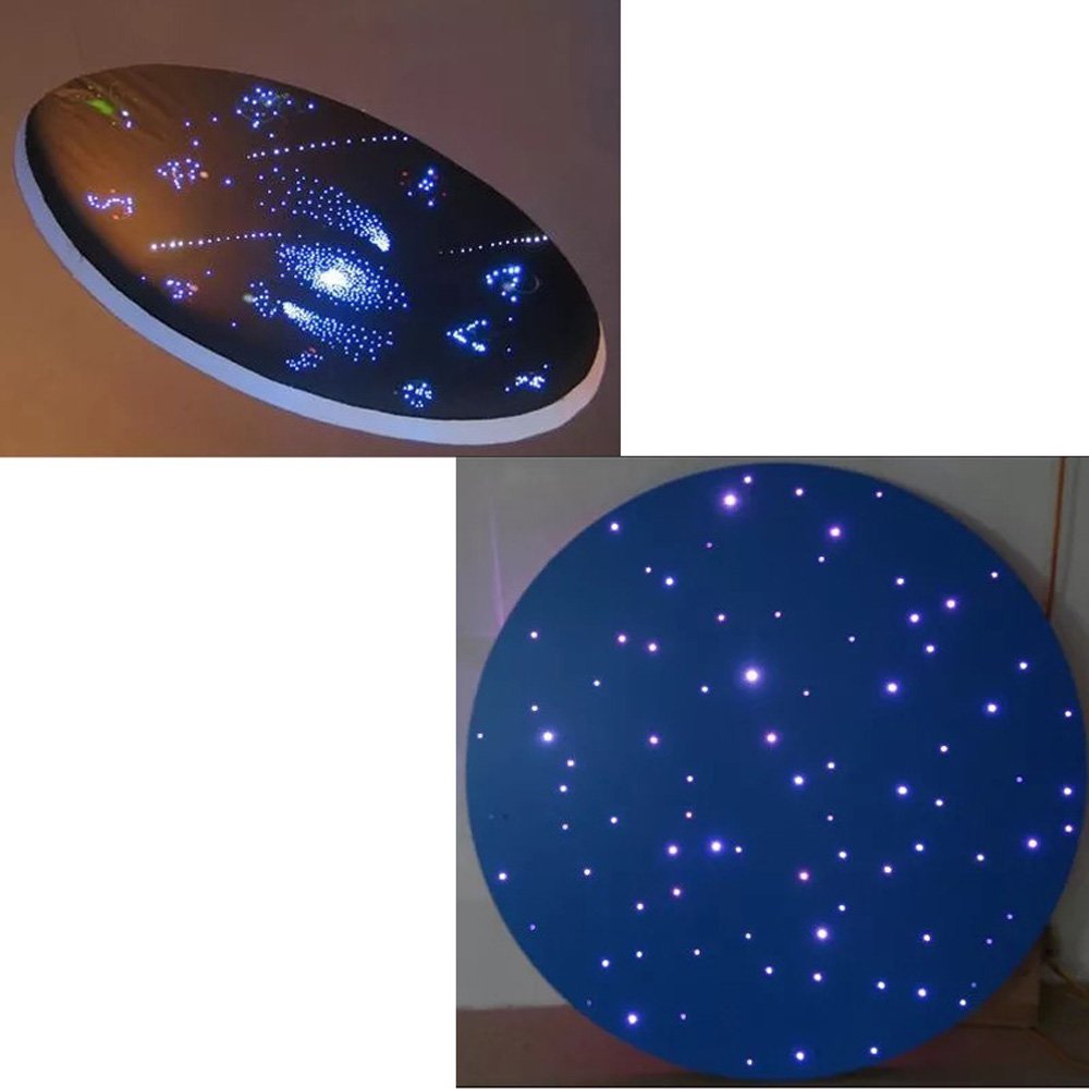 CHINLY 2296ft(700m)/roll Diameter 0.06in(1.5mm) PMMA Plastic End Glow Optical Fiber Light Cable for LED Fiber Optic Star Ceiling Light lamp