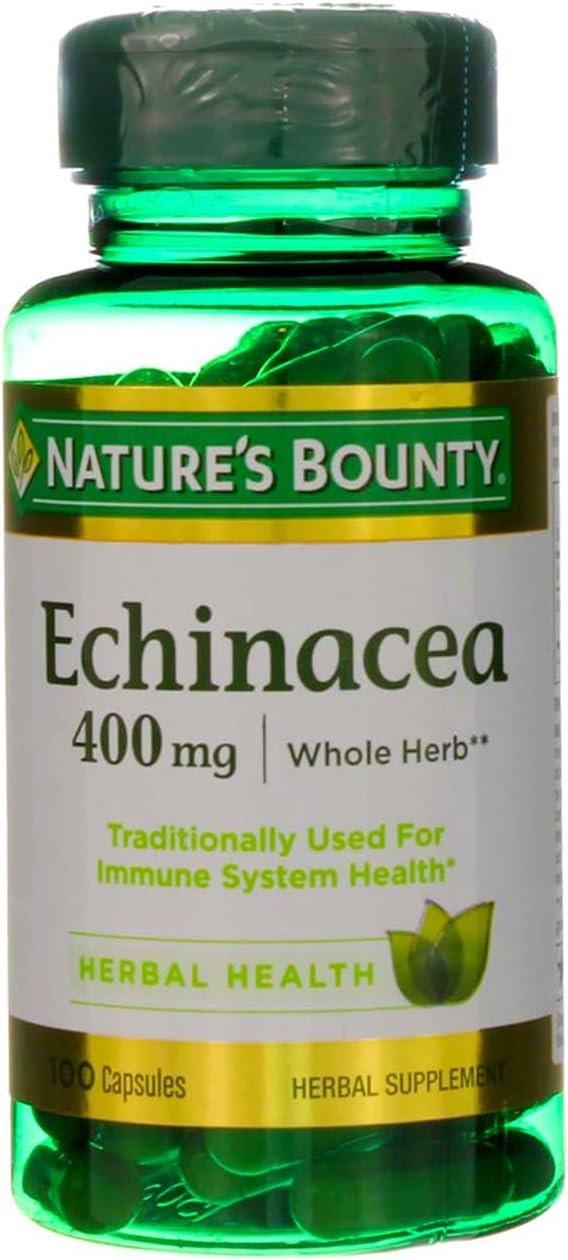 Nature's Bounty Echinacea 400 Mg., 100 Capsules