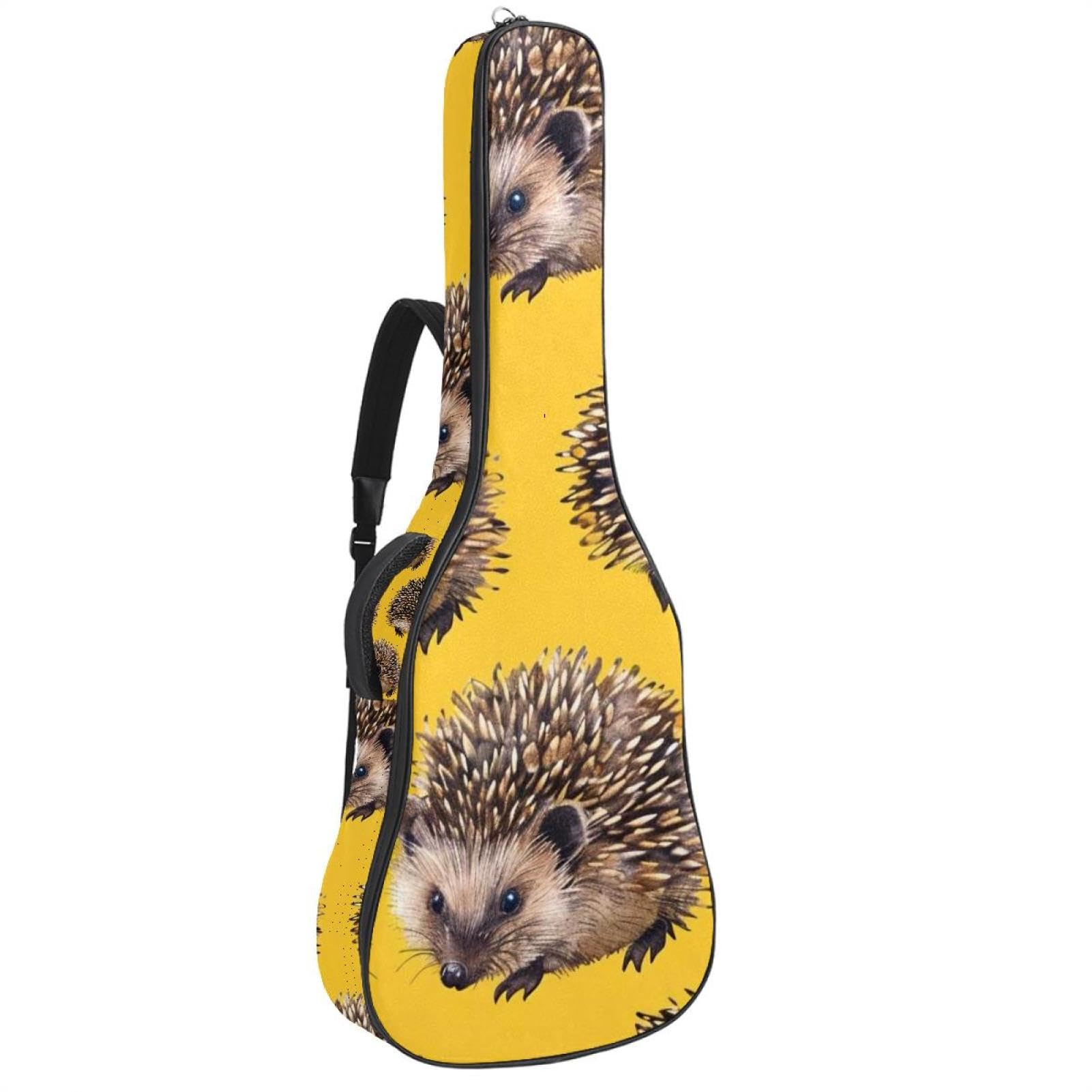 Housse guitare acoustique et basse imprimé hérisson pour trajets - 8