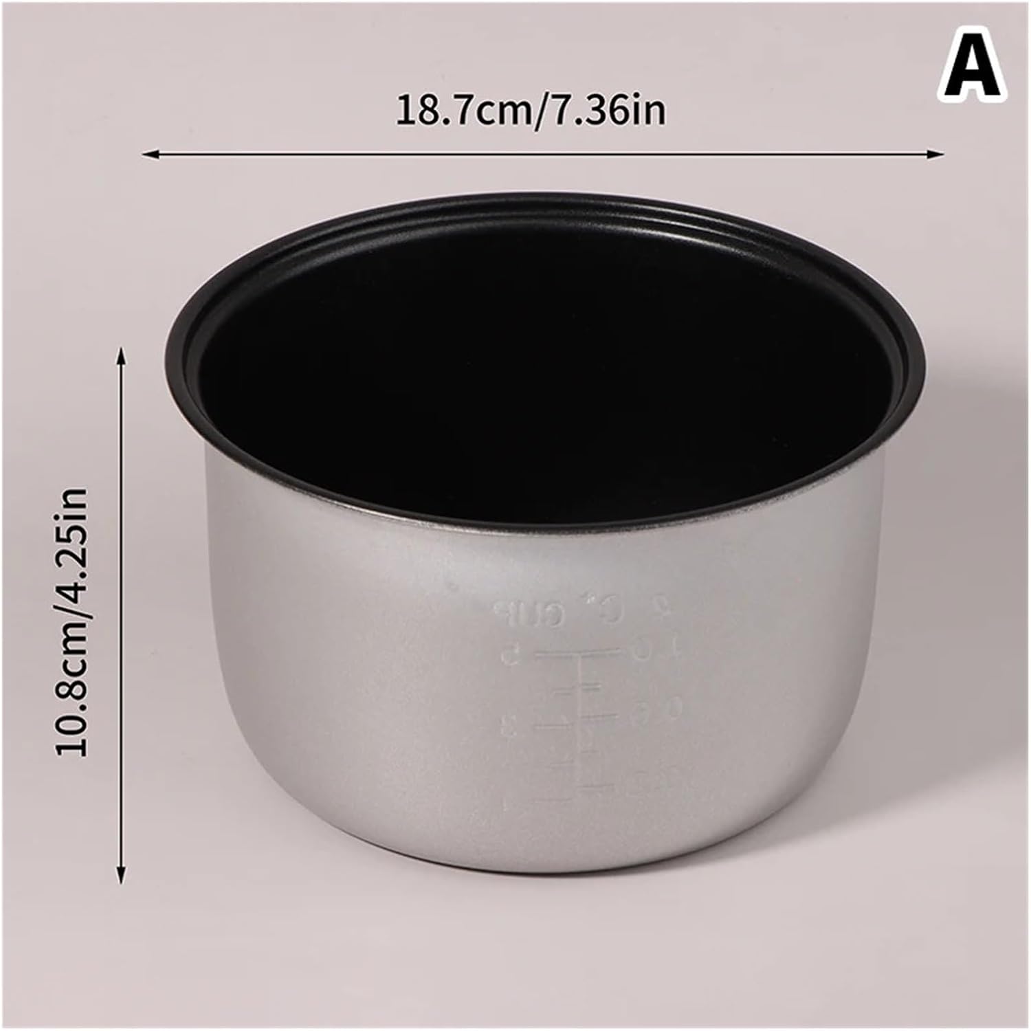 Electric Pressure Cooker Metal Liner 2L/3L Non-stick Rice Pot Gall Inner Accessories Parts(B)