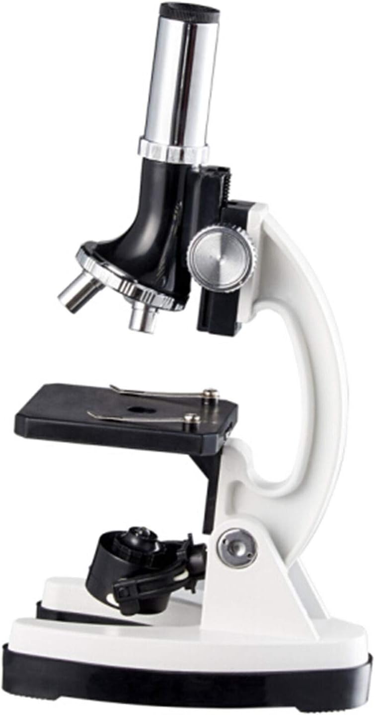 Kids Microscope Set Beginners Microscope100x-1200x monocular Microscopes Eyepiece (10x) Objective Lens (10x-120x) can be Connected to a Mobile Phone to take Pictures Body 90° Bendable 13x8.5x23cm