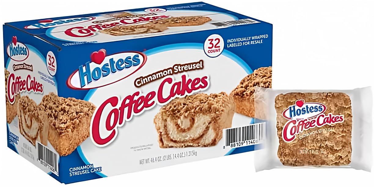BUY THE CRAVE Hostess Cinnamon Streusel Coffee Cake (1.44 oz, 32 pk.)