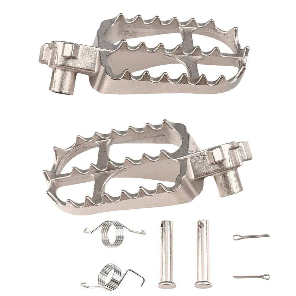 Pedane Piede Pedale Per Moto Fuoristrada In Acciaio Inossidabile Pedali In Per YZ WR FX 65 85 125 250 450 1997 2015 2023