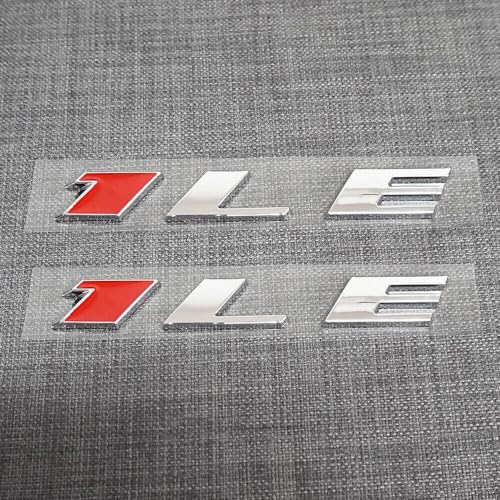 Image of 2Pcs New 1LE Emblem Badge Letter Rear Side 1LE Sticker Replacement for Camaro (Chrome), EI-SilveCutom#2