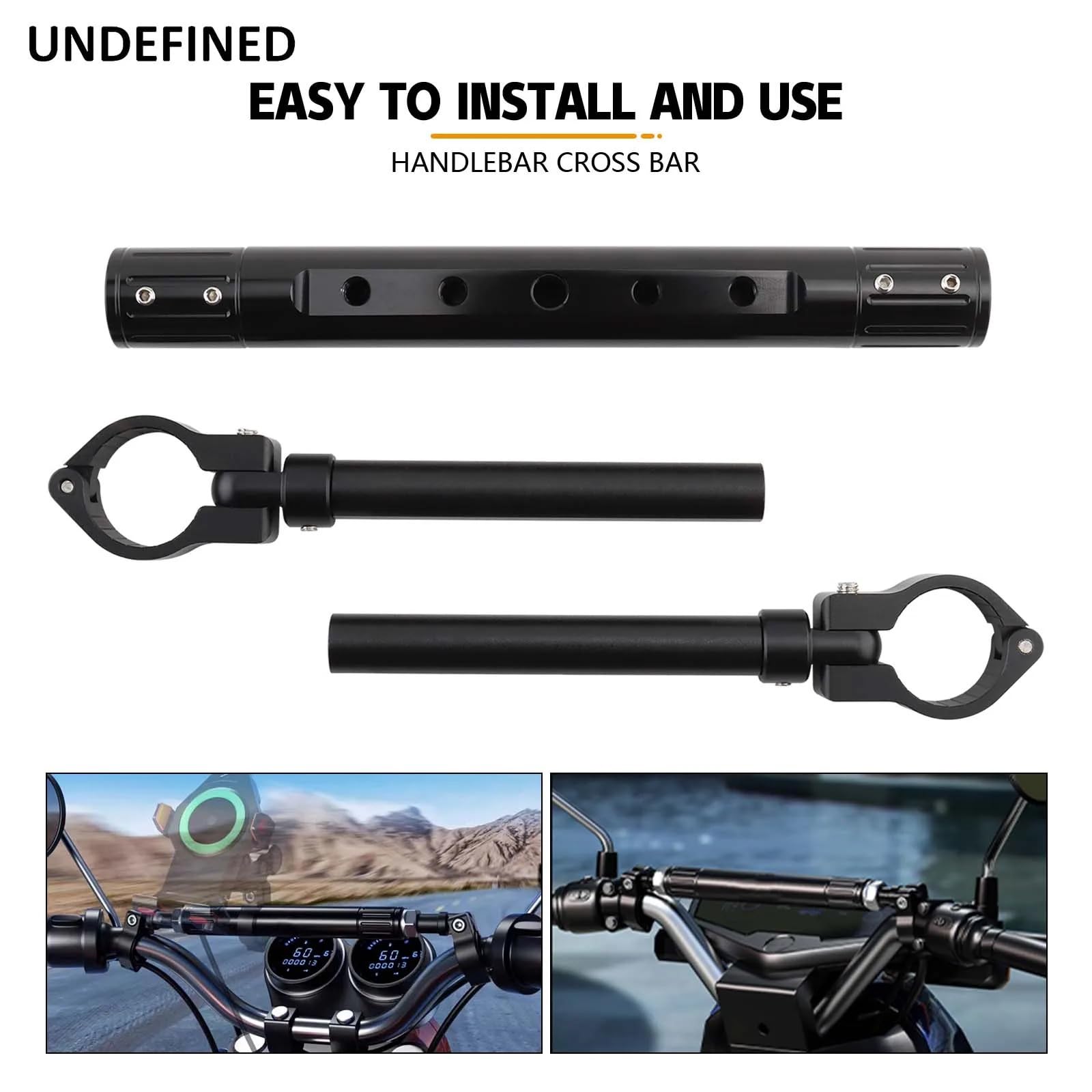 manubri moto Barra di bilanciamento universale 7/8"-1" (22-27mm) | La barra trasversale CNC rinforza la leva di rinforzo per moto estesa del manubrio