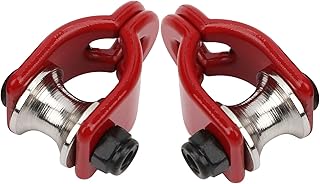 VGEBY RC Lifting Pulley, 2PCS Lifting Pulley Upgrade Parts 1/10 Scale RC Car Lifting Pulley Vehicle Scale Accessories for HSP REDCAT Crawler Car Crawler(Type A) 1/10 Scale Rc Tow Winch Shackle