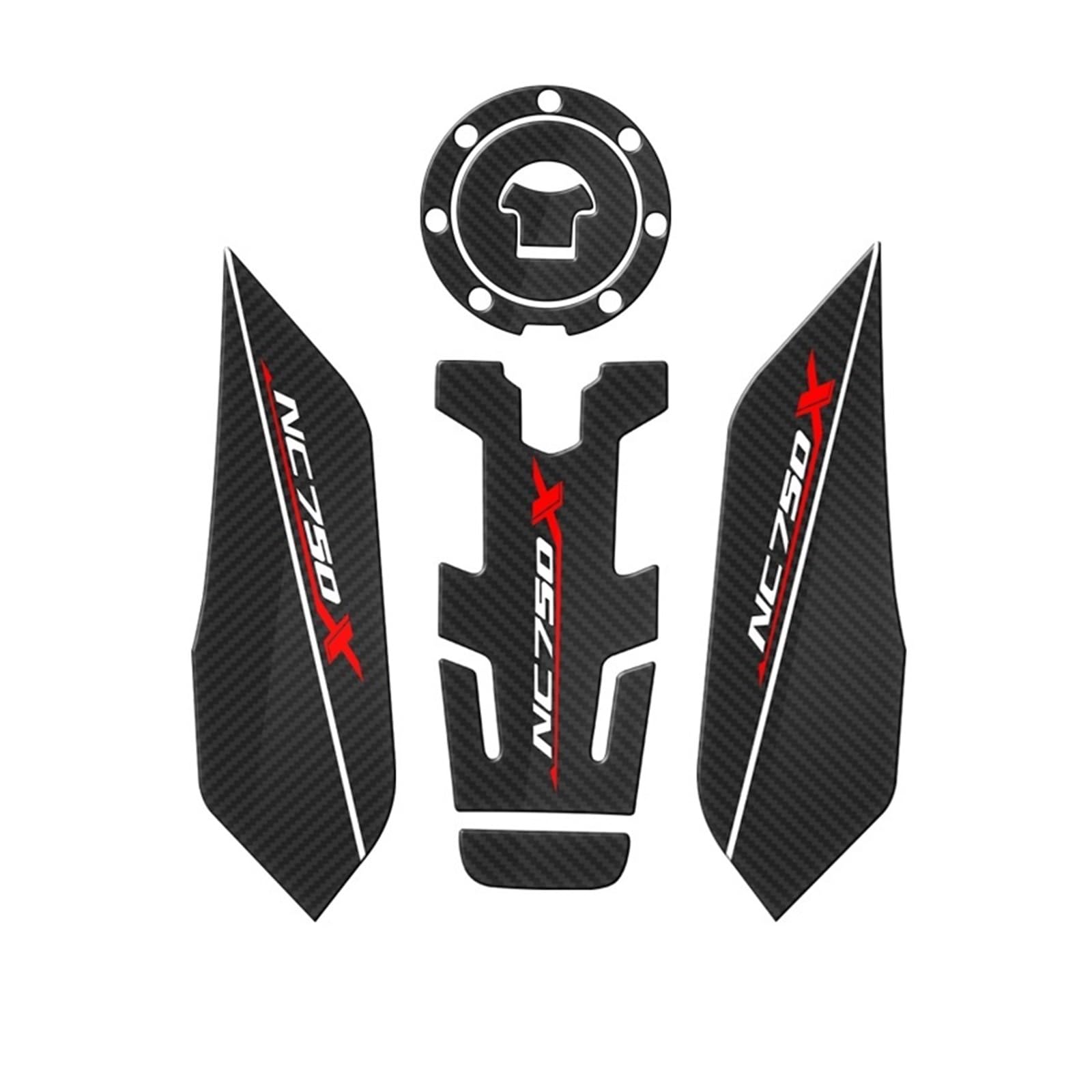 Autocollants bouchon réservoir carburant moto pour NC750X et NC700X de 2014 à 2021