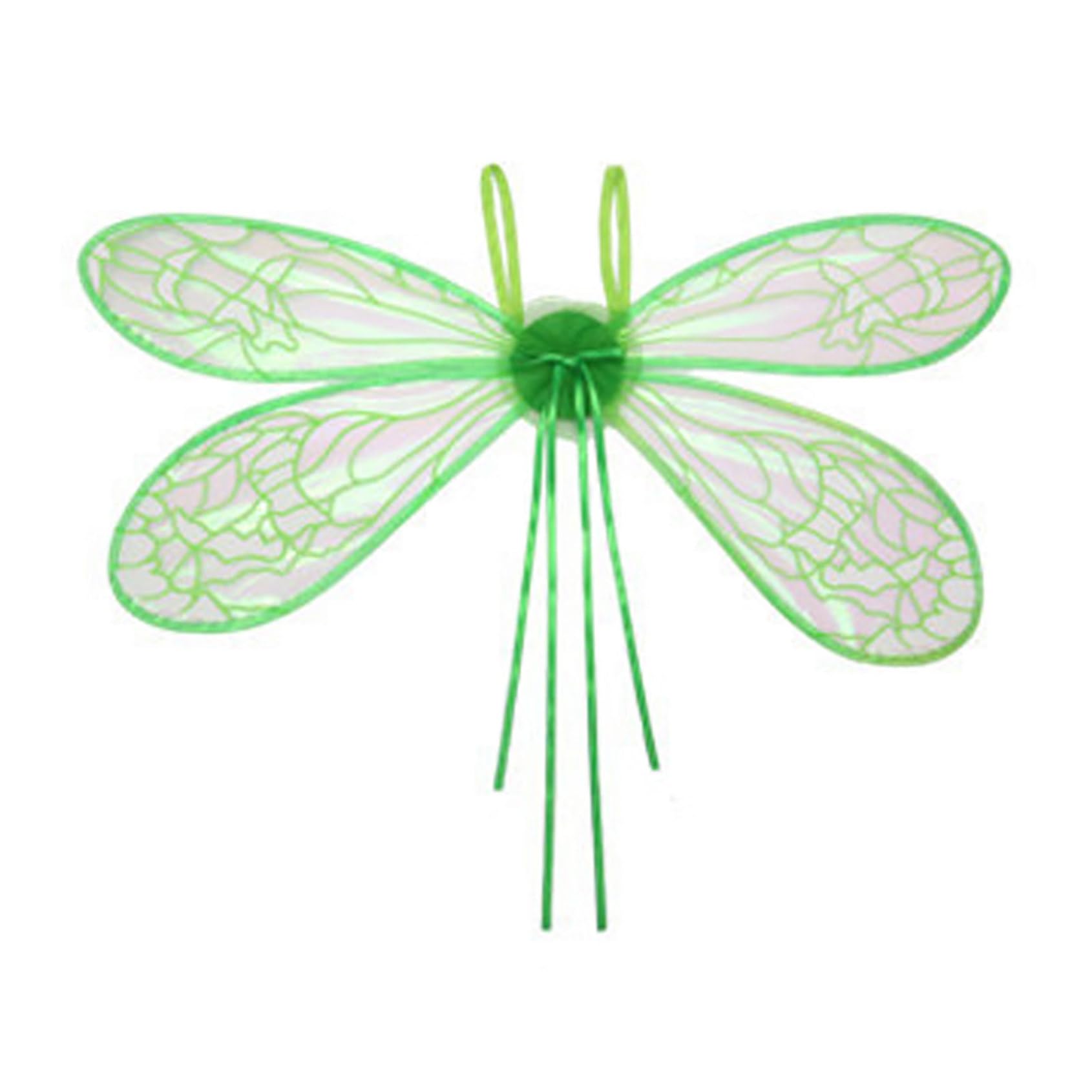 Rswnyirn Fairy Dragonfly Wings With Led Light, Fairy Light Up Angel Wing For Women Halloween Dress Up Green A One Size