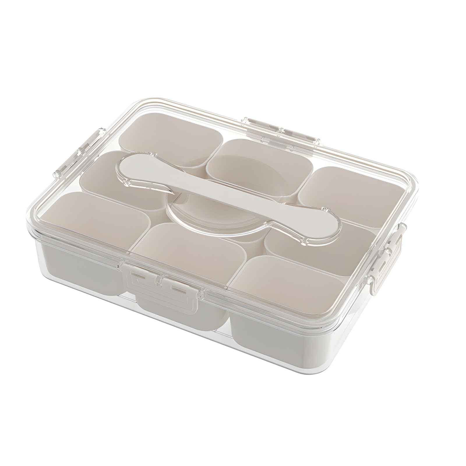 PANGBOER Stackable Adjustable Storage Bin with Handles Perfect for Arranging Small Items At Home Dry Food Storage Container