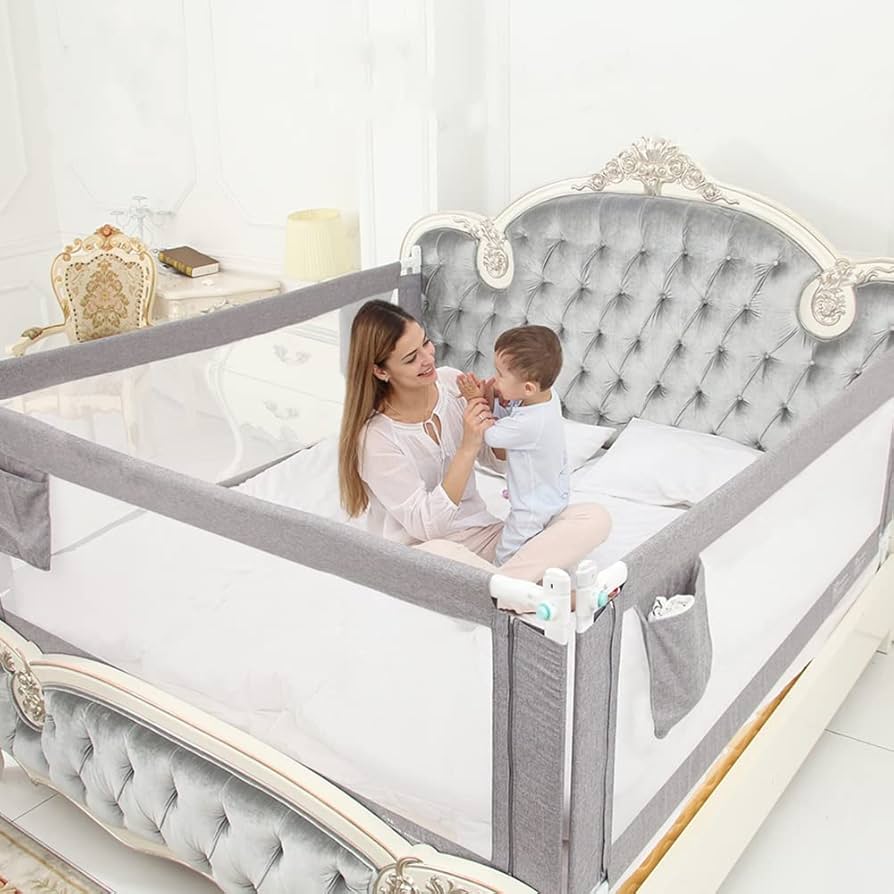 【新品未使用】ベッドガード　190cm×2点  ベージュ　転落防止ベッドフェンス 楽天市場】【9/10(水)18時〜☆5％クーポン配布】4色から選べる