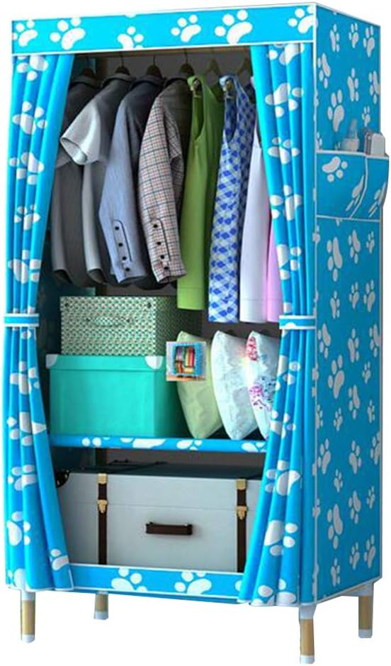 Cloth Wardrobe Clothes Closet, Portable Closet Wardrobe Storage Closet Standing Closet Fabric Cabinet Portable Wardrobe,F_65*45 * 175cm