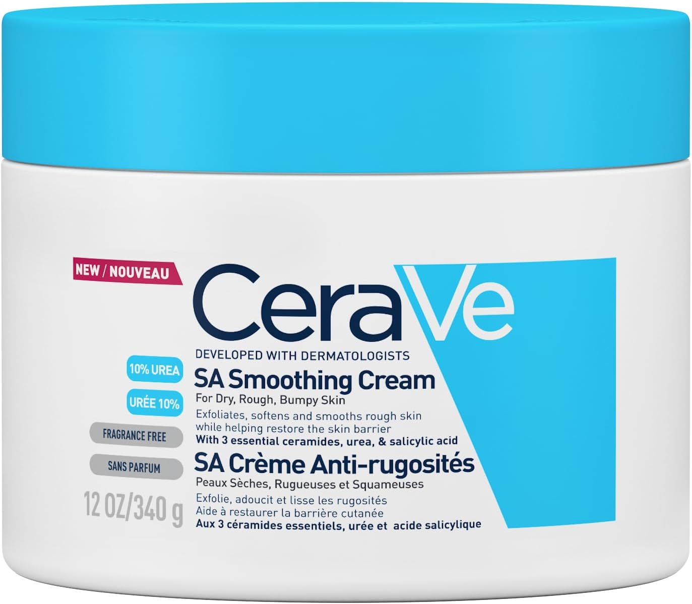 SA Smoothing Cream for Rough and Bumpy Skin with Salicylic Acid and 3 Essential Ceramides