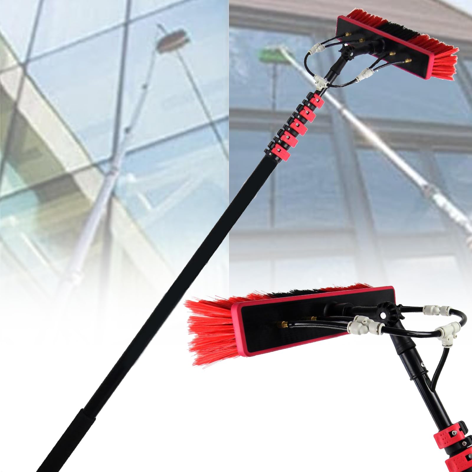 Nettoyeur haute altitude pour vitre et brosse de nettoyage télescopique