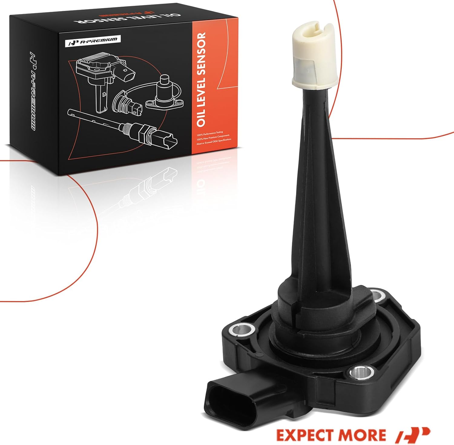 A-Premium Engine Oil Level Sensor Compatible with Porsche Cayenne 2014-2018, Macan 2015-2018, Panamera 2014-2016