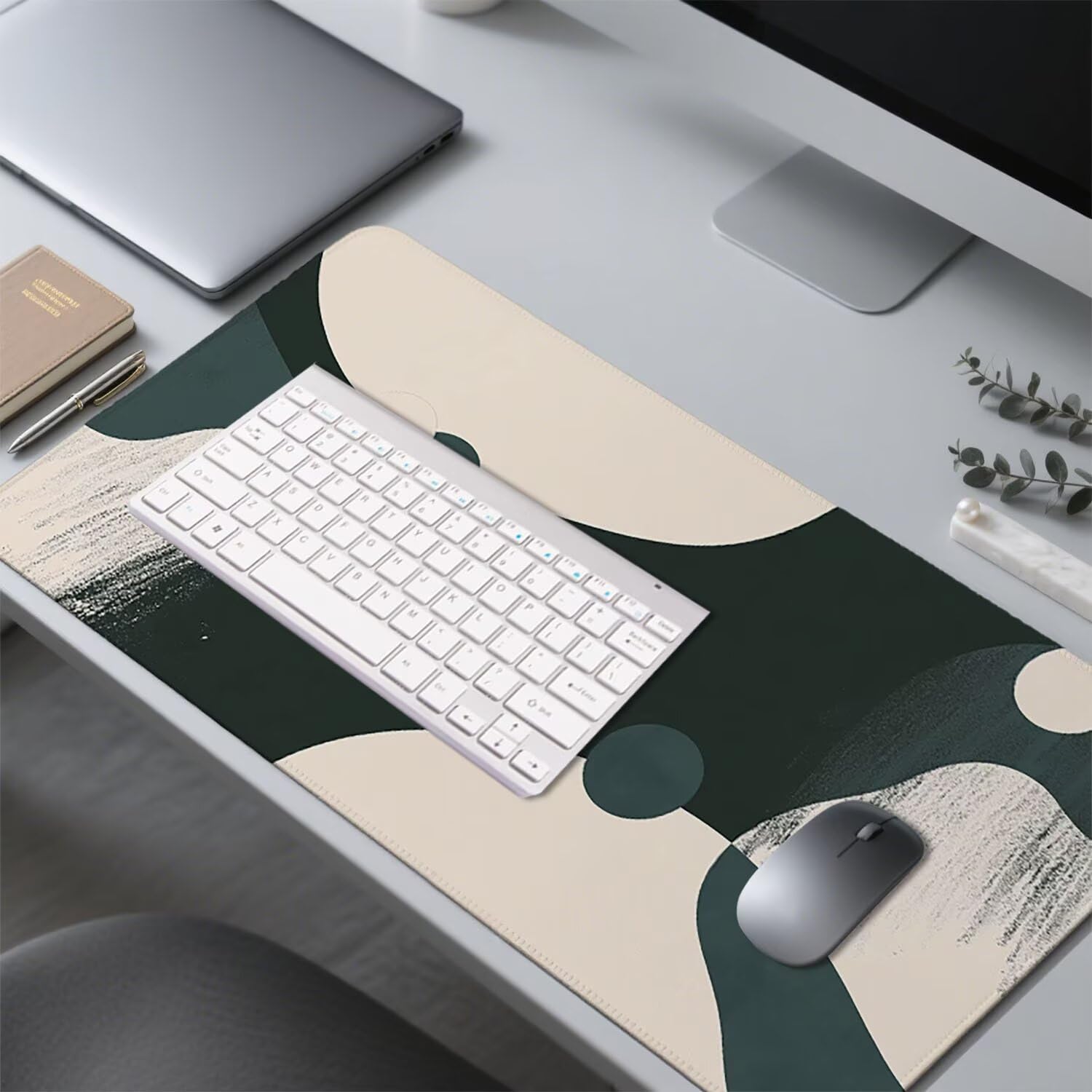 Abstrakcyjna podkładka pod mysz pod mysz pod mysz do gier XXL 1400 x 600 x 3 mm podkładka pod mysz jednolity kolor duża podkładka pod rękę gracz akcesoria wodoodporne PC, do klawiatury komputera w